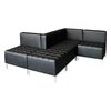 Alera Sofa, 26-3/8" x 30-1/2", Upholstery Color: Black, Frame Material: Steel QB8016
